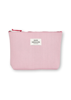 Knit stripe hilden toilet bag Fairy Tale/Goji Berry Mads Nørgaard 